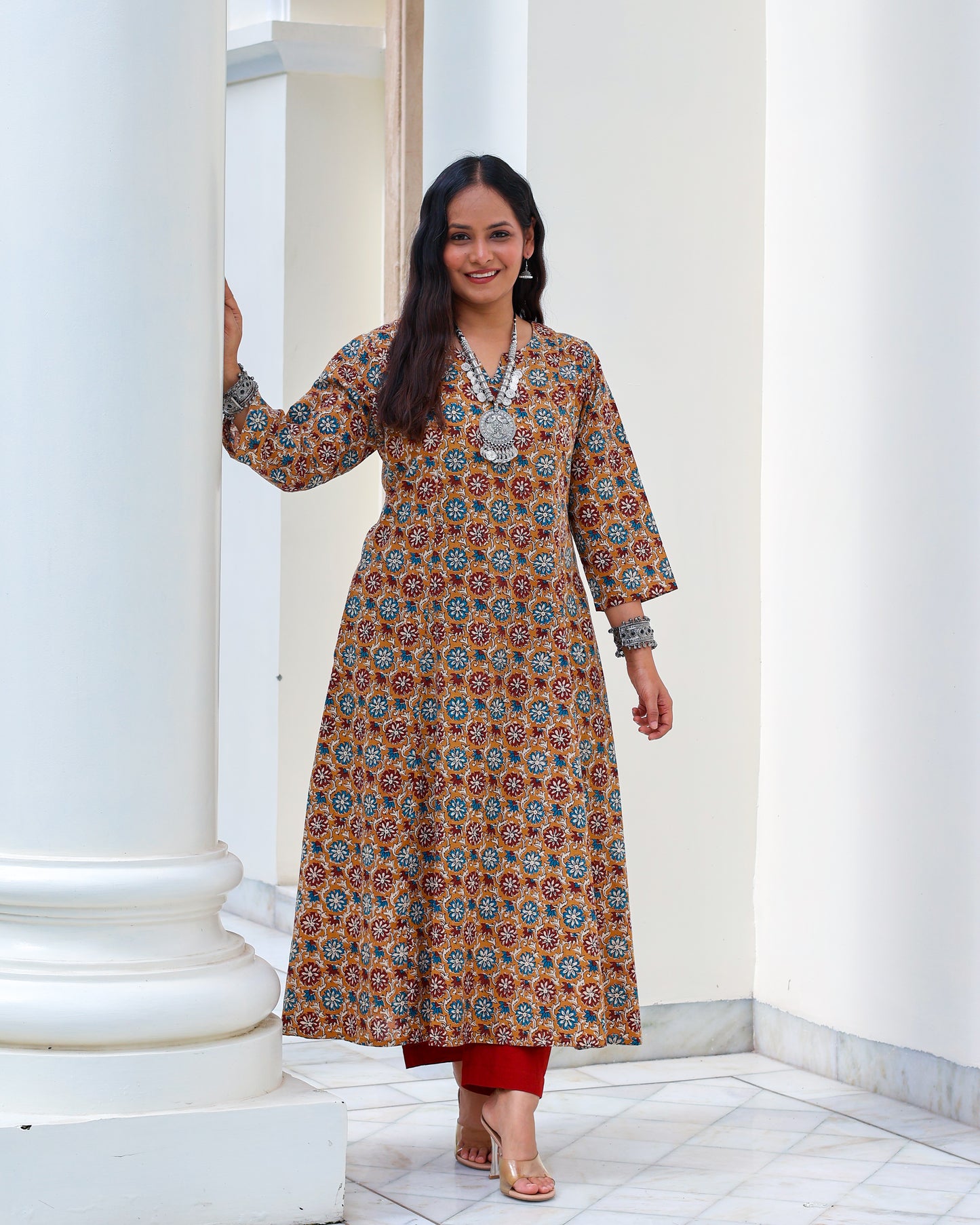 Meher HandBlock Print Cotton Kurta Set