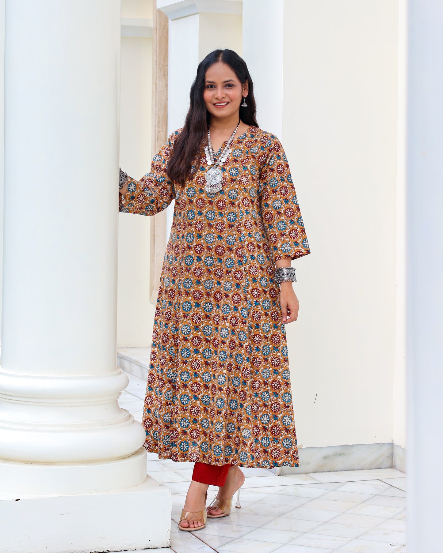 Meher HandBlock Print Cotton Kurta Set