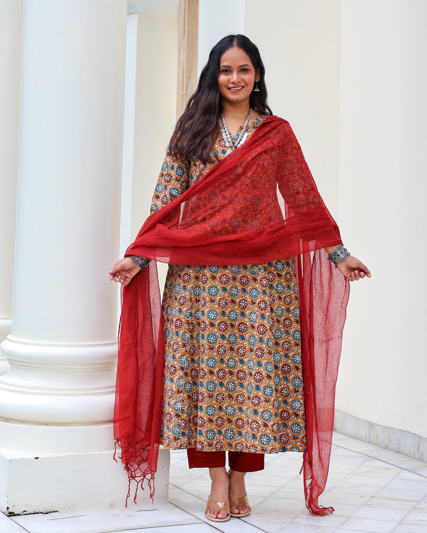 Meher HandBlock Print Cotton Suit Set