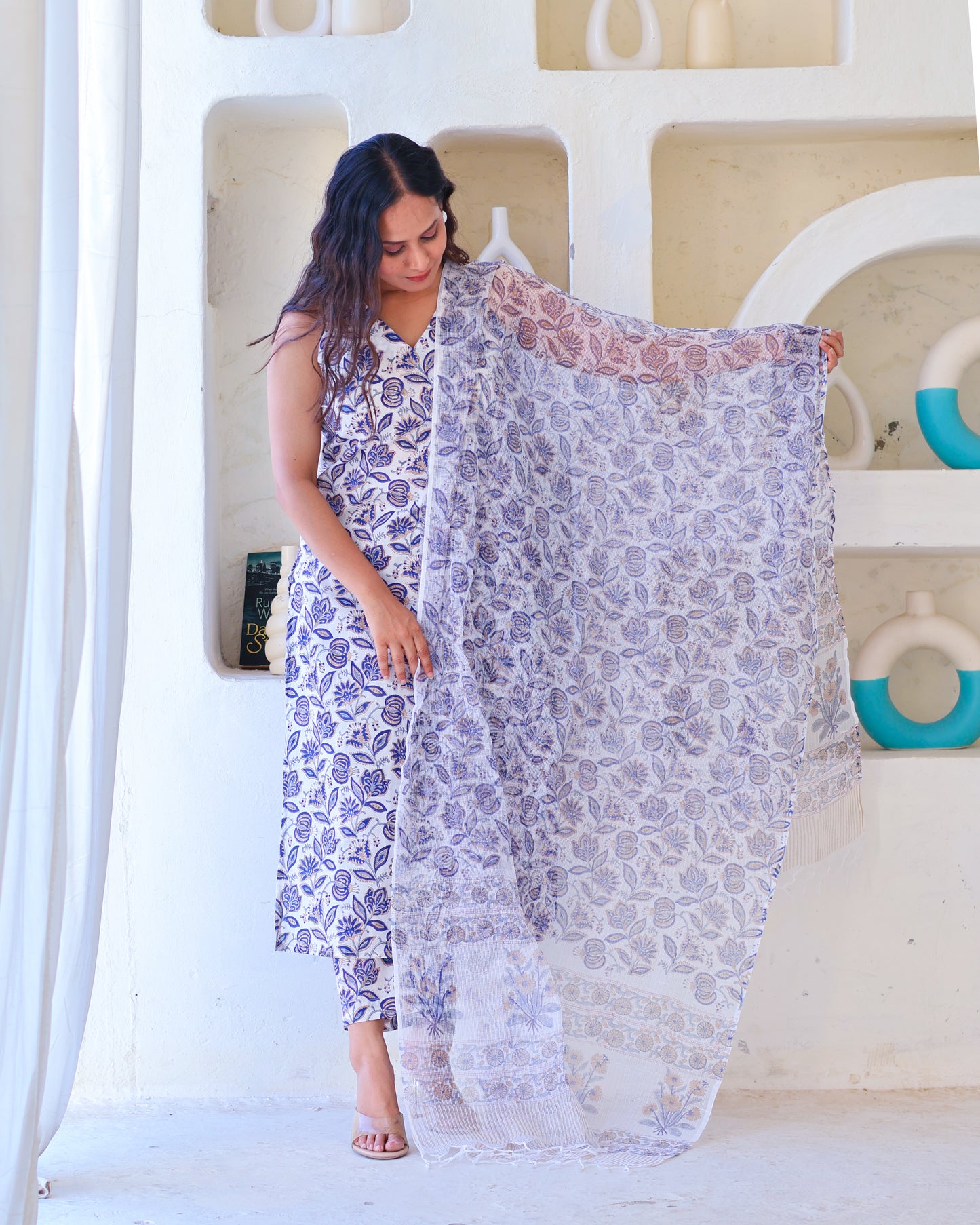 Tessa HandBlock Print Cotton Suit Set