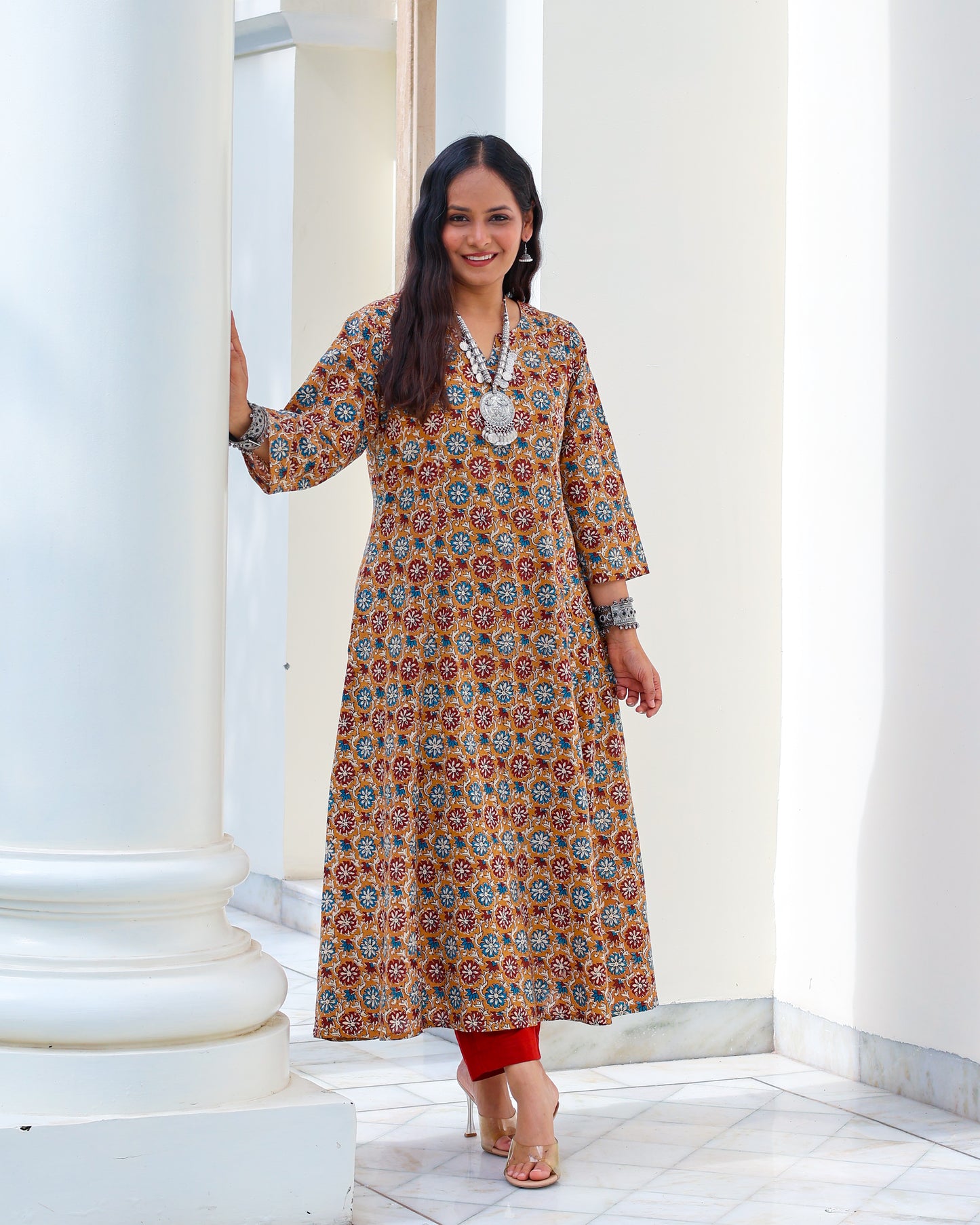 Meher HandBlock Print Cotton Kurta Set