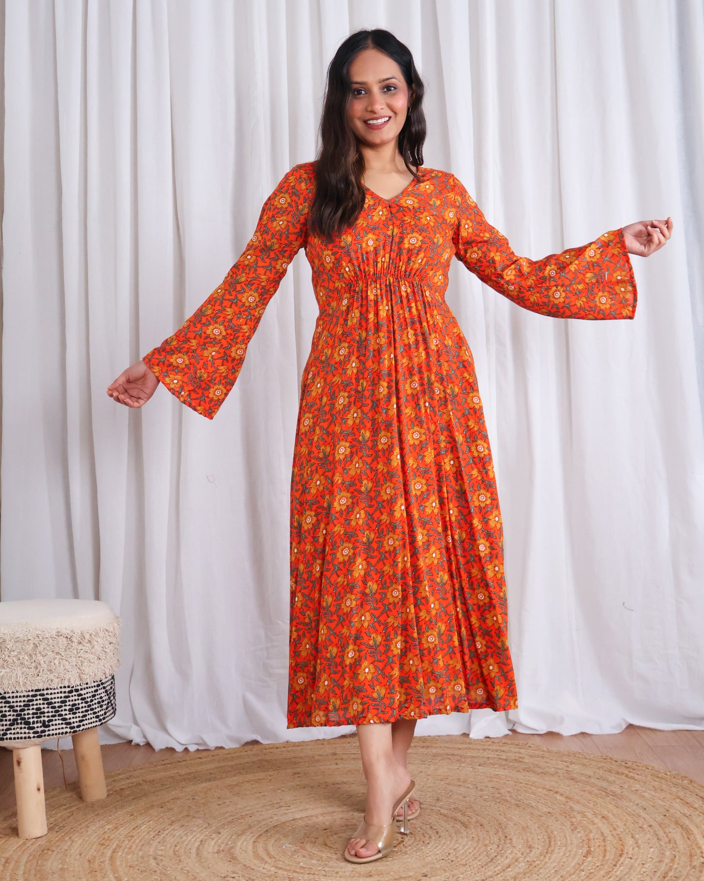 Miranda Flare cotton modal dress