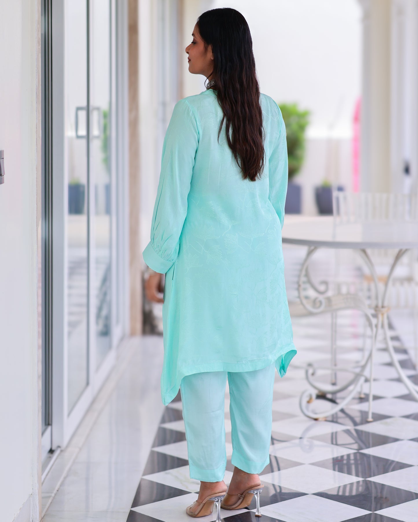 Anjali High Low Short Kurta Set