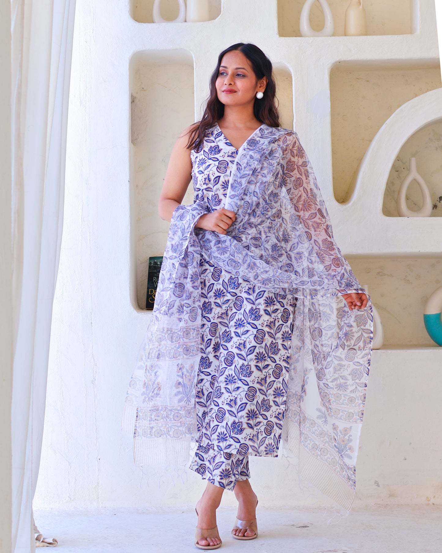 Tessa HandBlock Print Cotton Suit Set