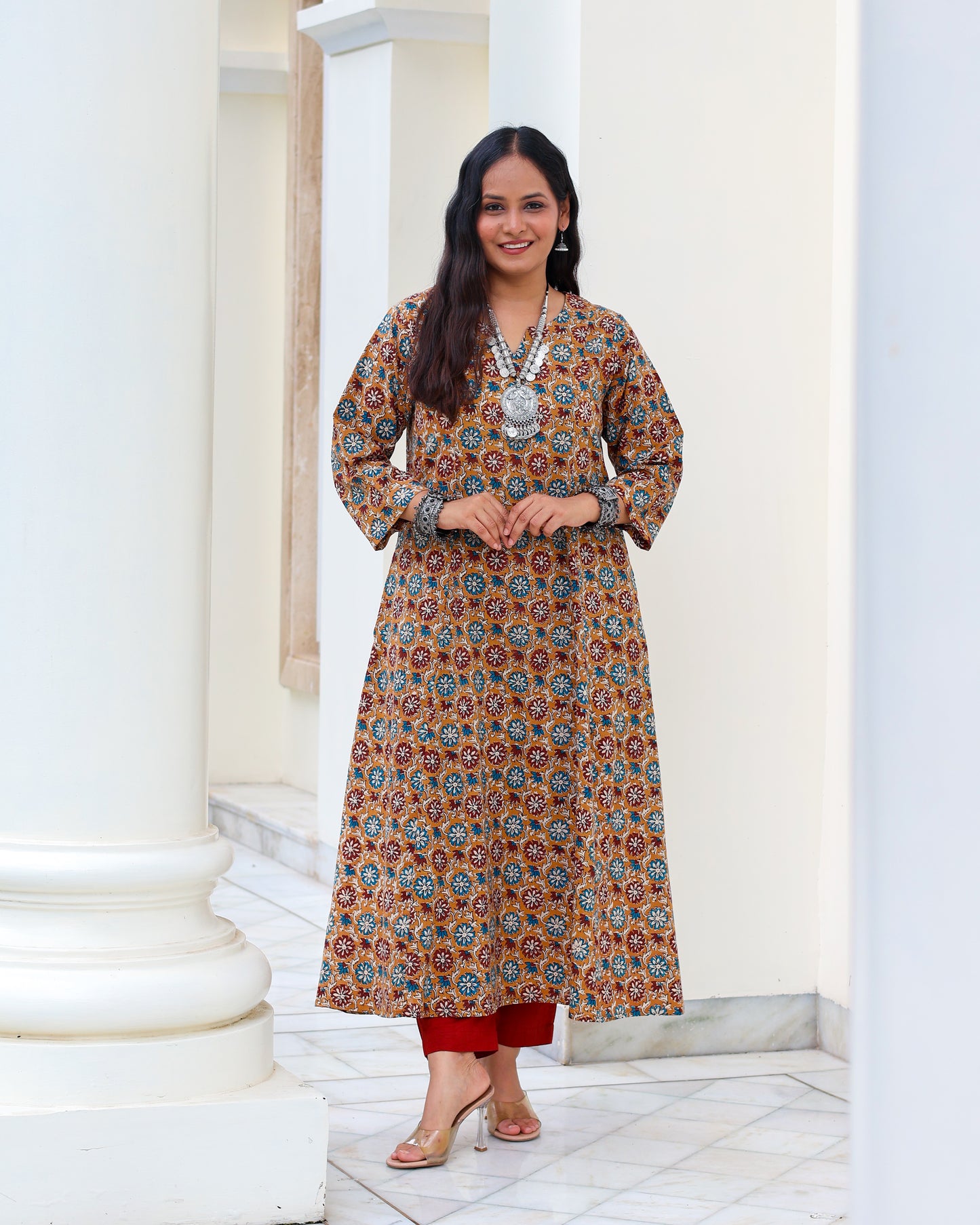 Meher HandBlock Print Cotton Kurta Set