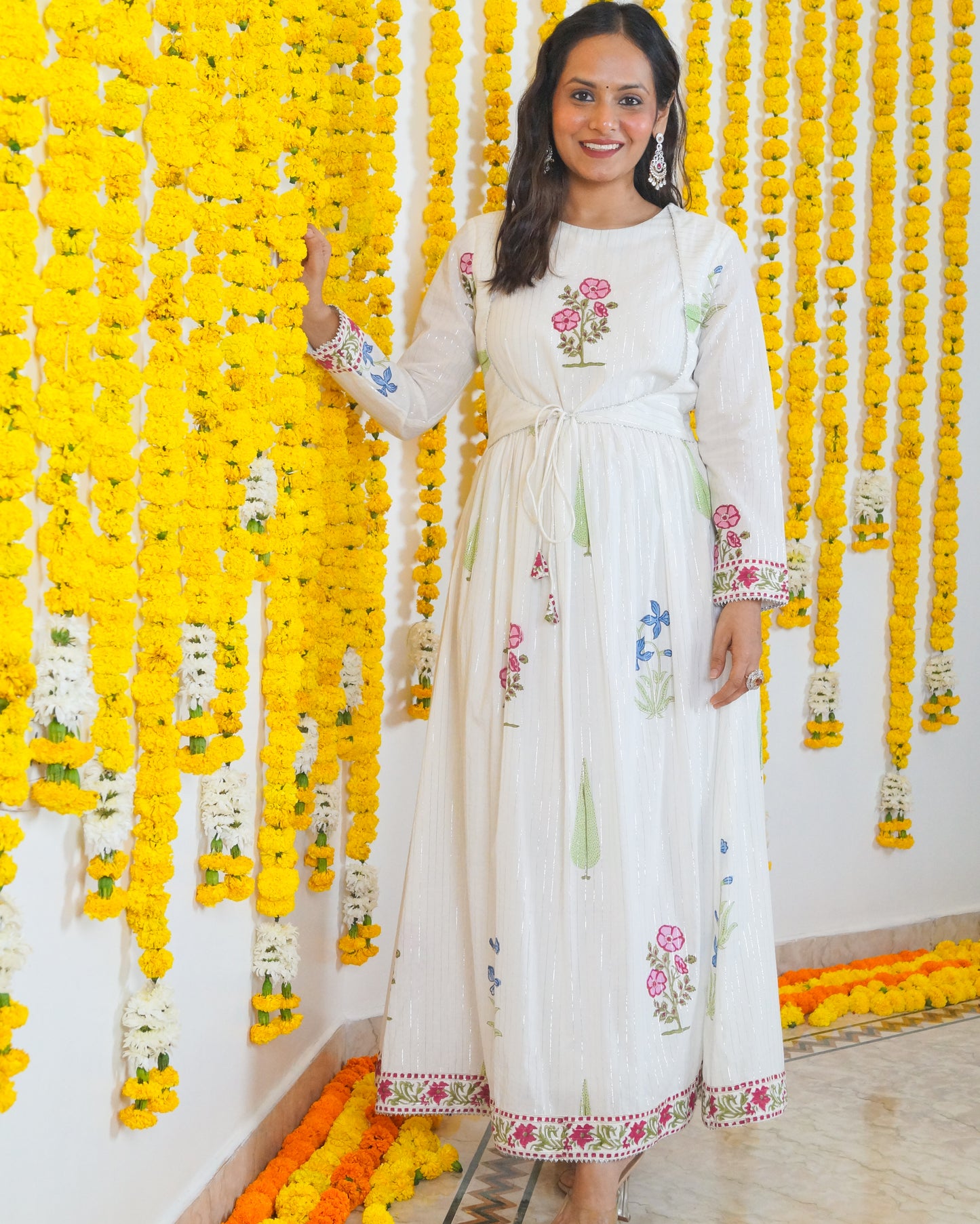 Chandramukhi Cotton Lurex Dress