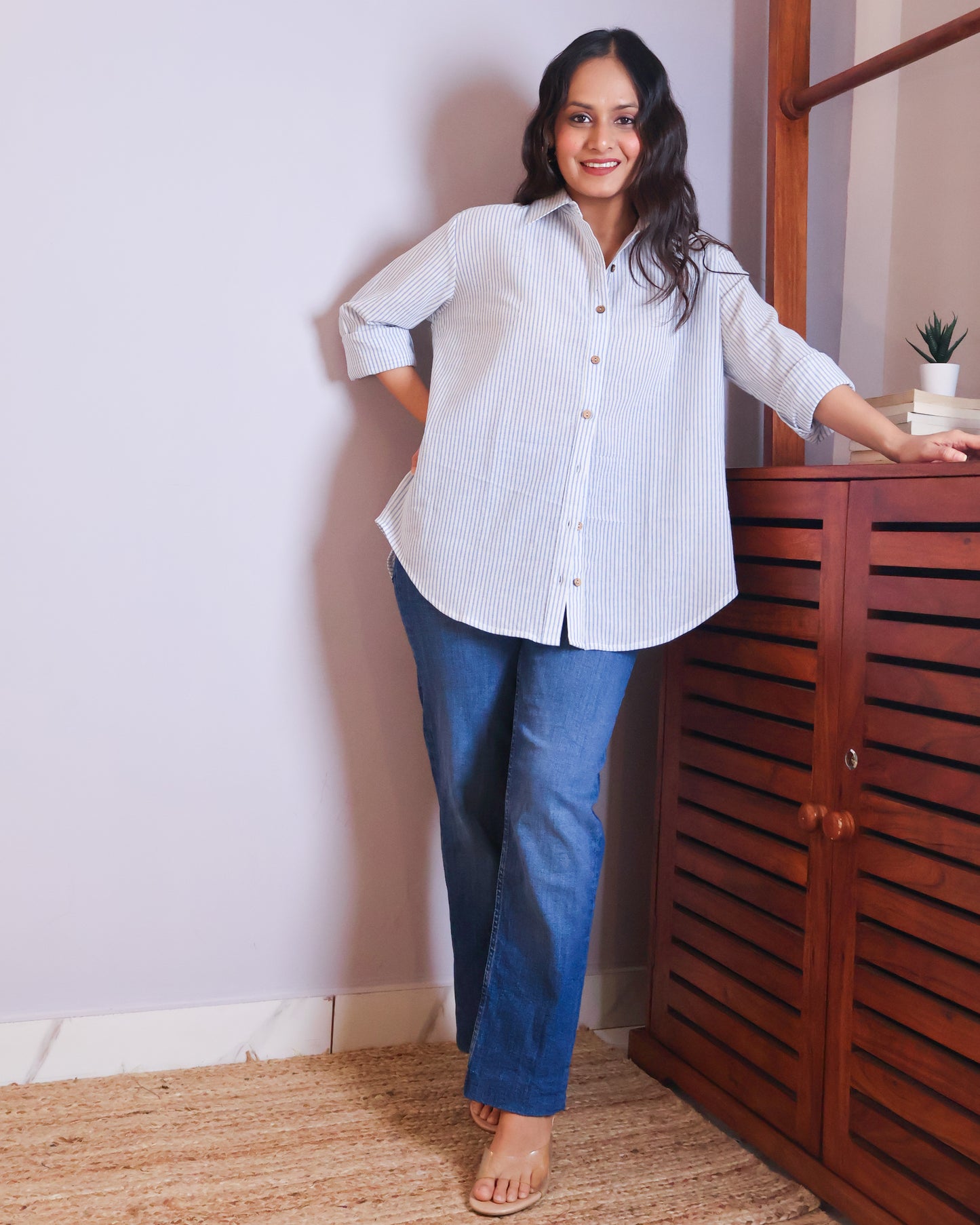 Skyler Striped Cotton Shirt