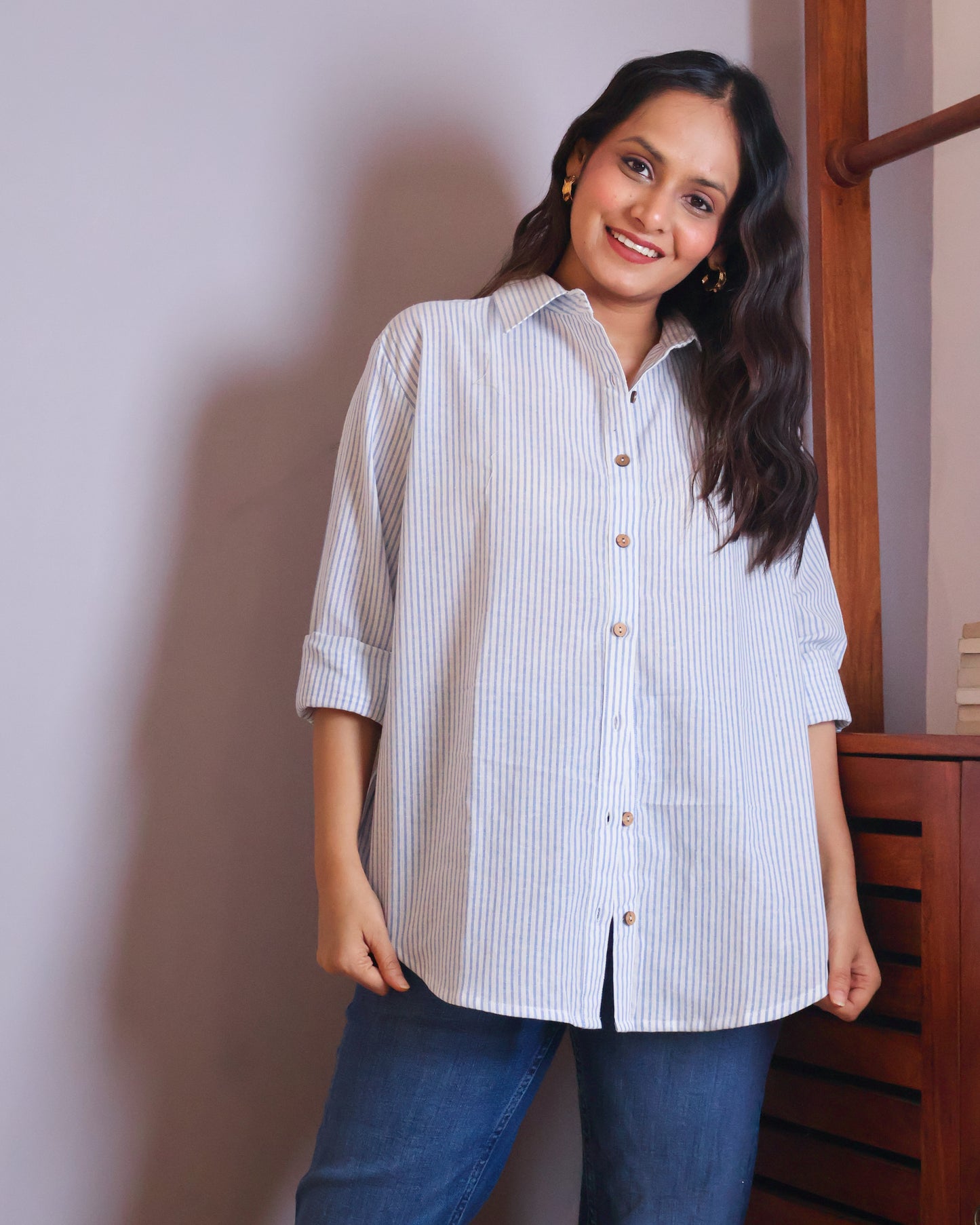 Skyler Striped Cotton Shirt