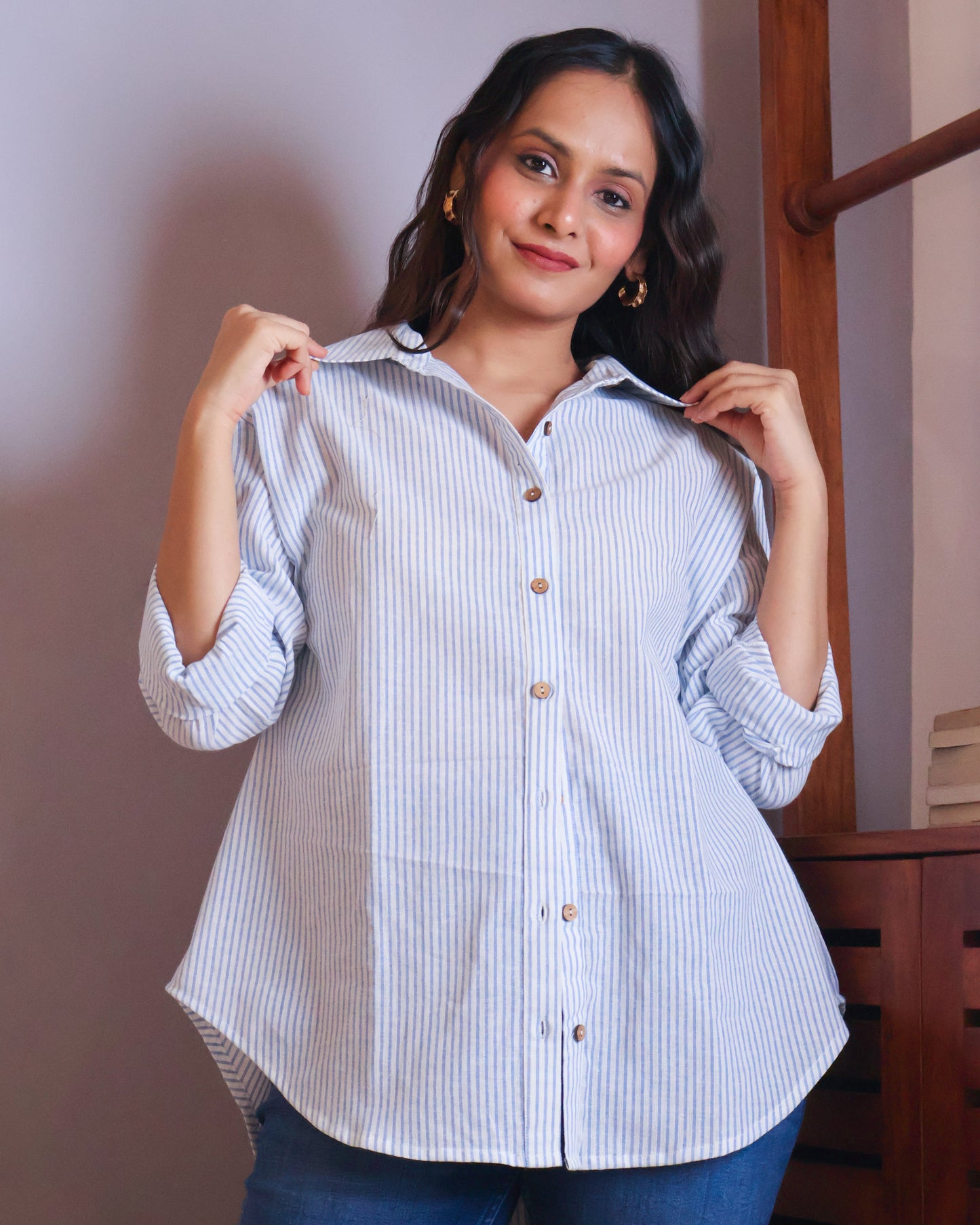 Skyler Striped Cotton Shirt