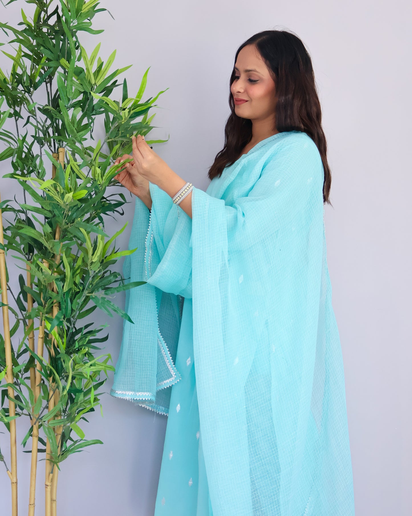 Lara Cotton Lurex Suit Set