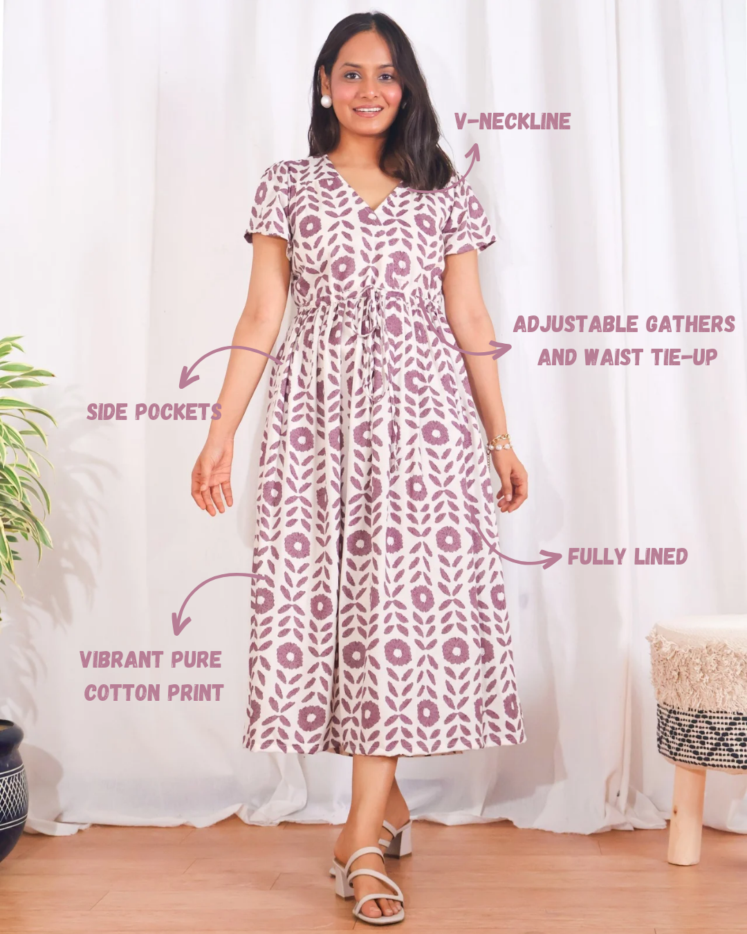 Leah Fit-and-Flare Dress