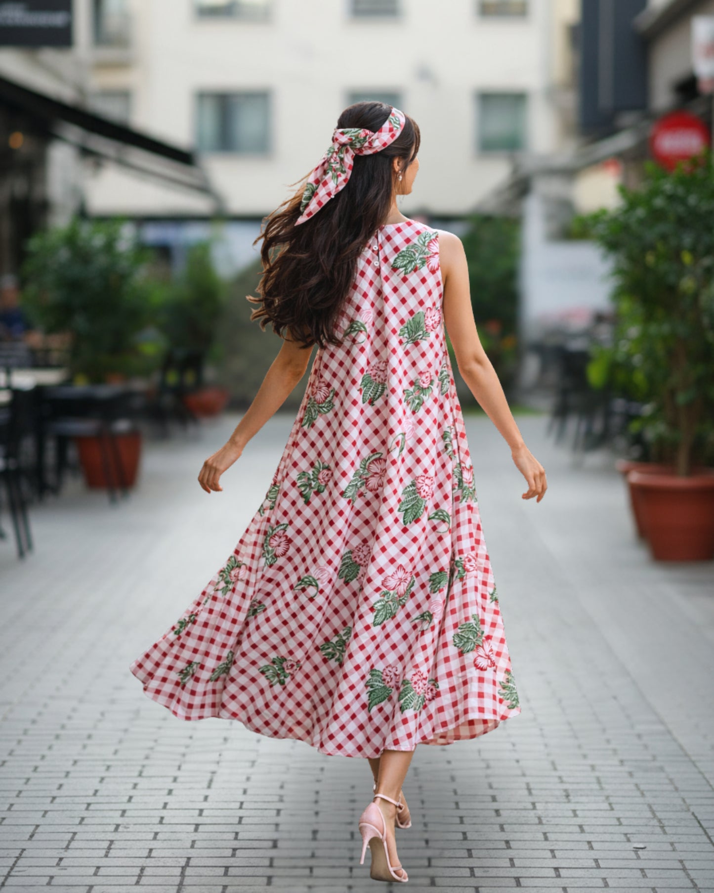Ella Floral Cotton Maxi Dress