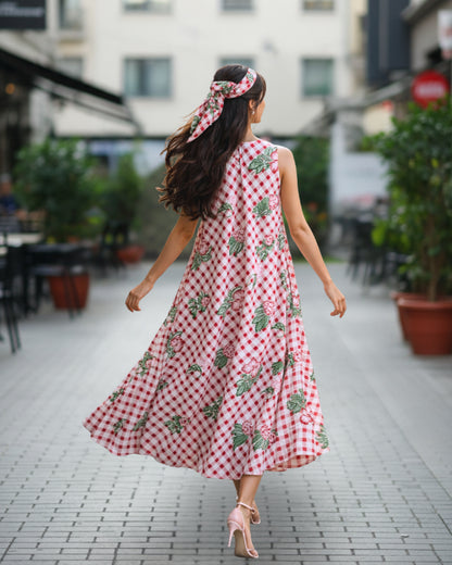 Ella Floral Cotton Maxi Dress