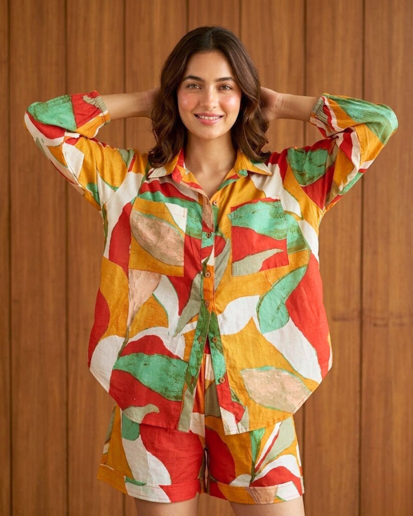 Kate Mosaic Cotton Co-ord set