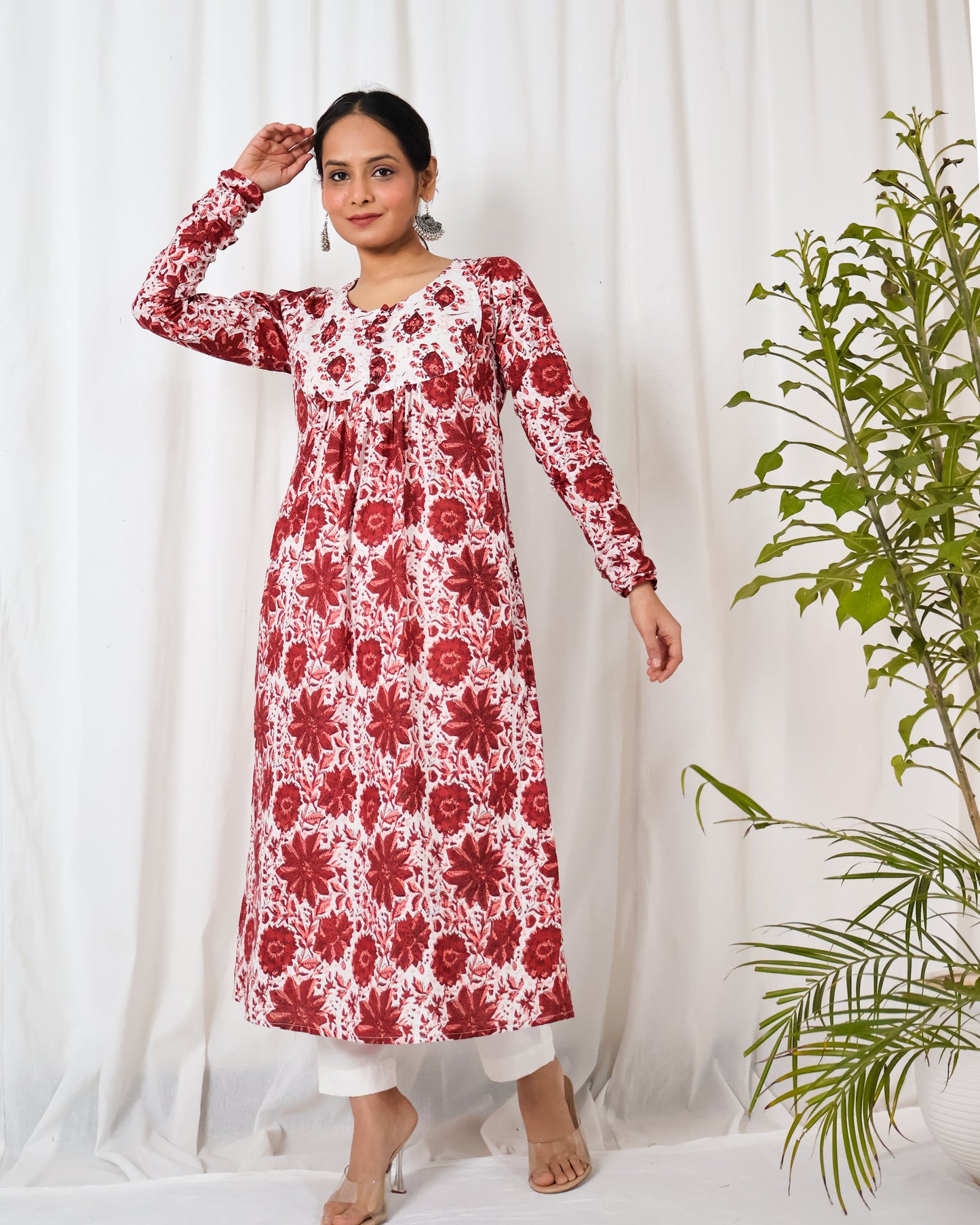 Gulbaag chudi-sleeve Kurta