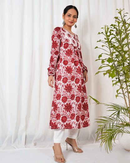 Gulbaag chudi-sleeve Kurta