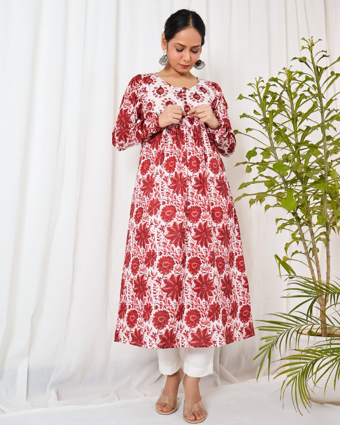 Gulbaag chudi-sleeve Kurta