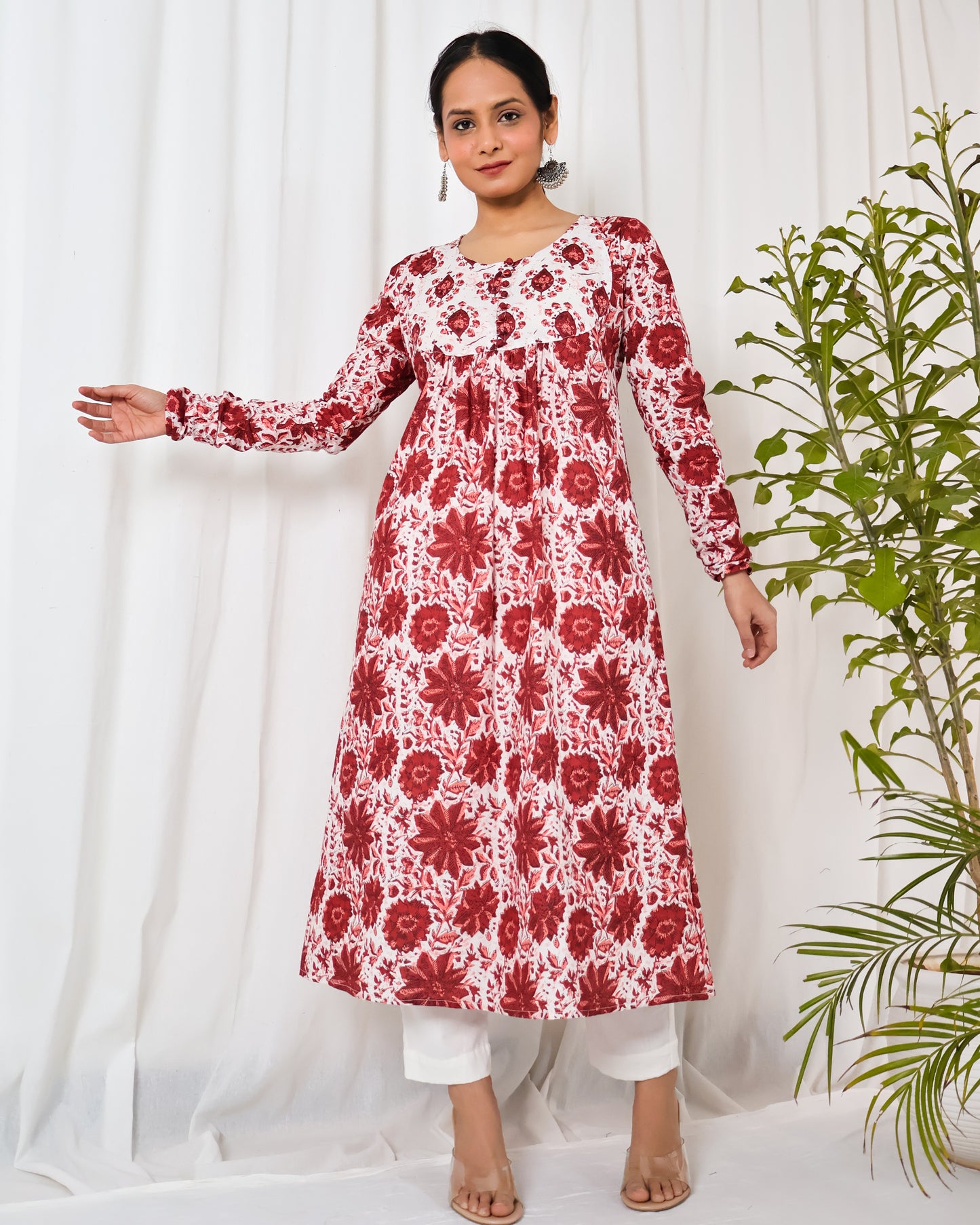 Gulbaag chudi-sleeve Kurta