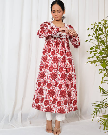 Gulbaag chudi-sleeve Kurta