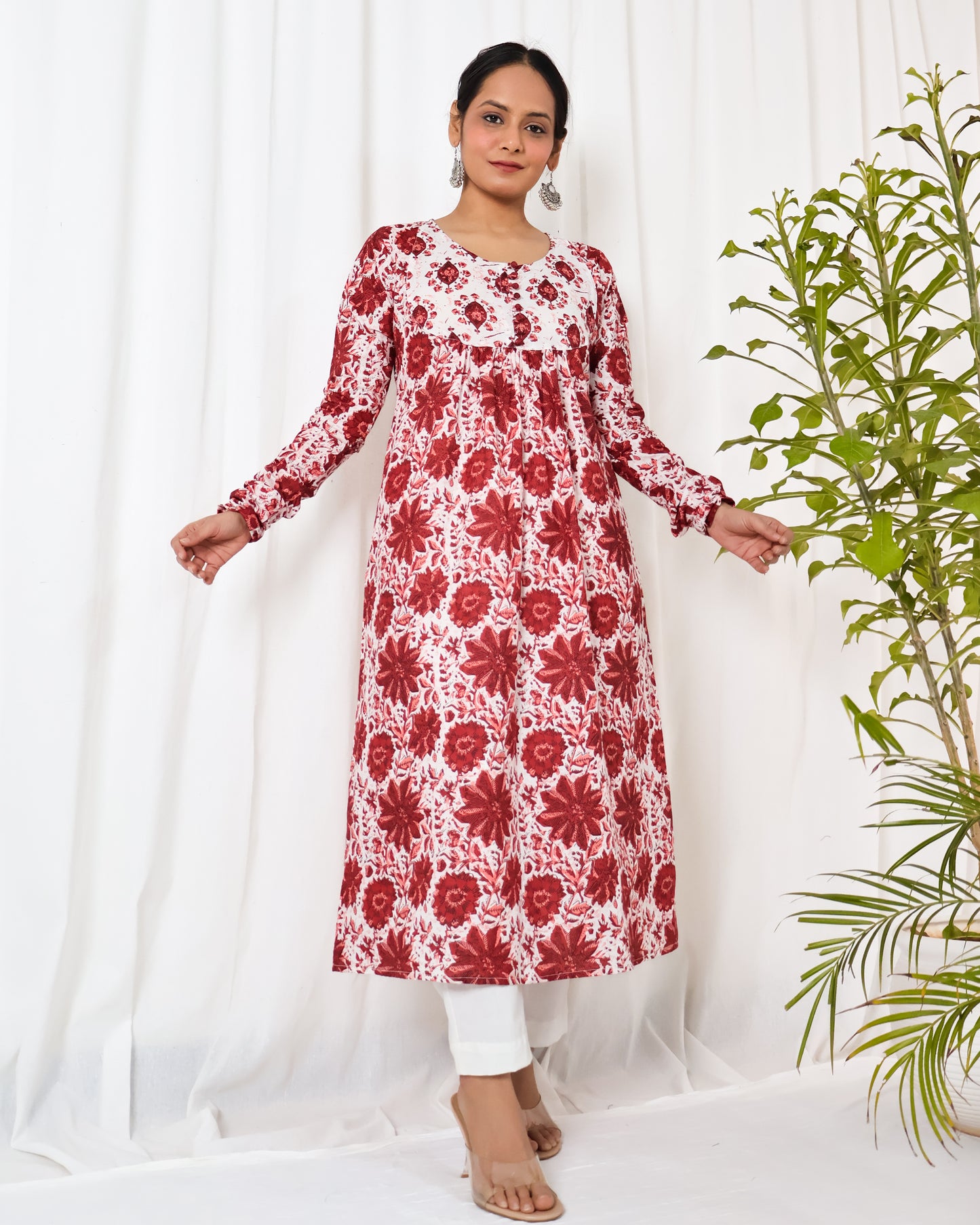 Gulbaag chudi-sleeve Kurta