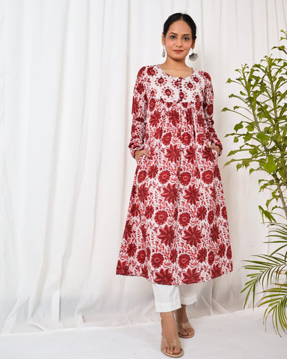 Gulbaag chudi-sleeve Kurta