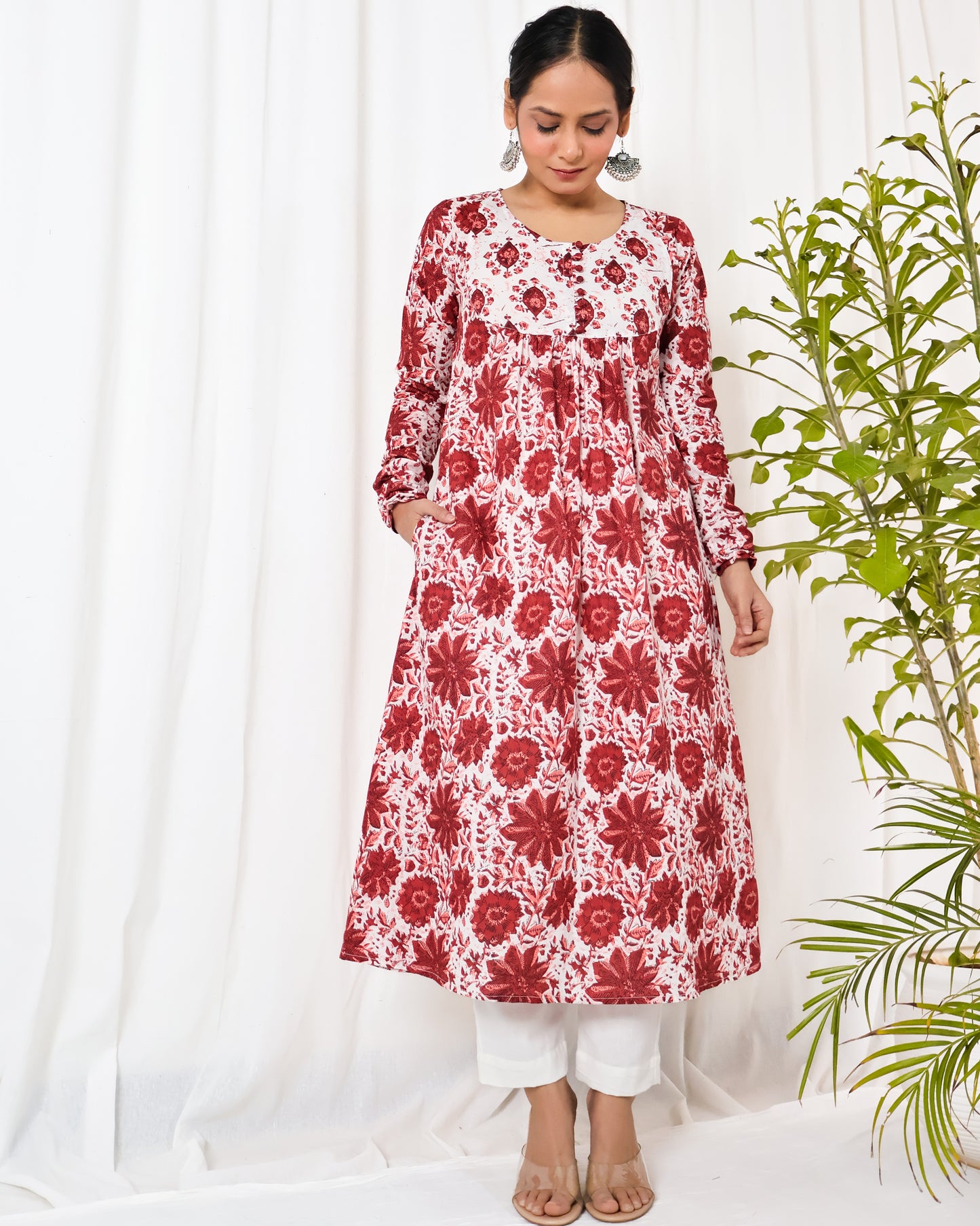 Gulbaag chudi-sleeve Kurta