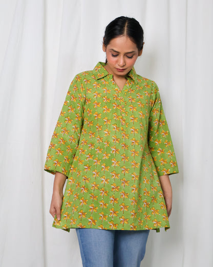 Eva Collared short Kurta