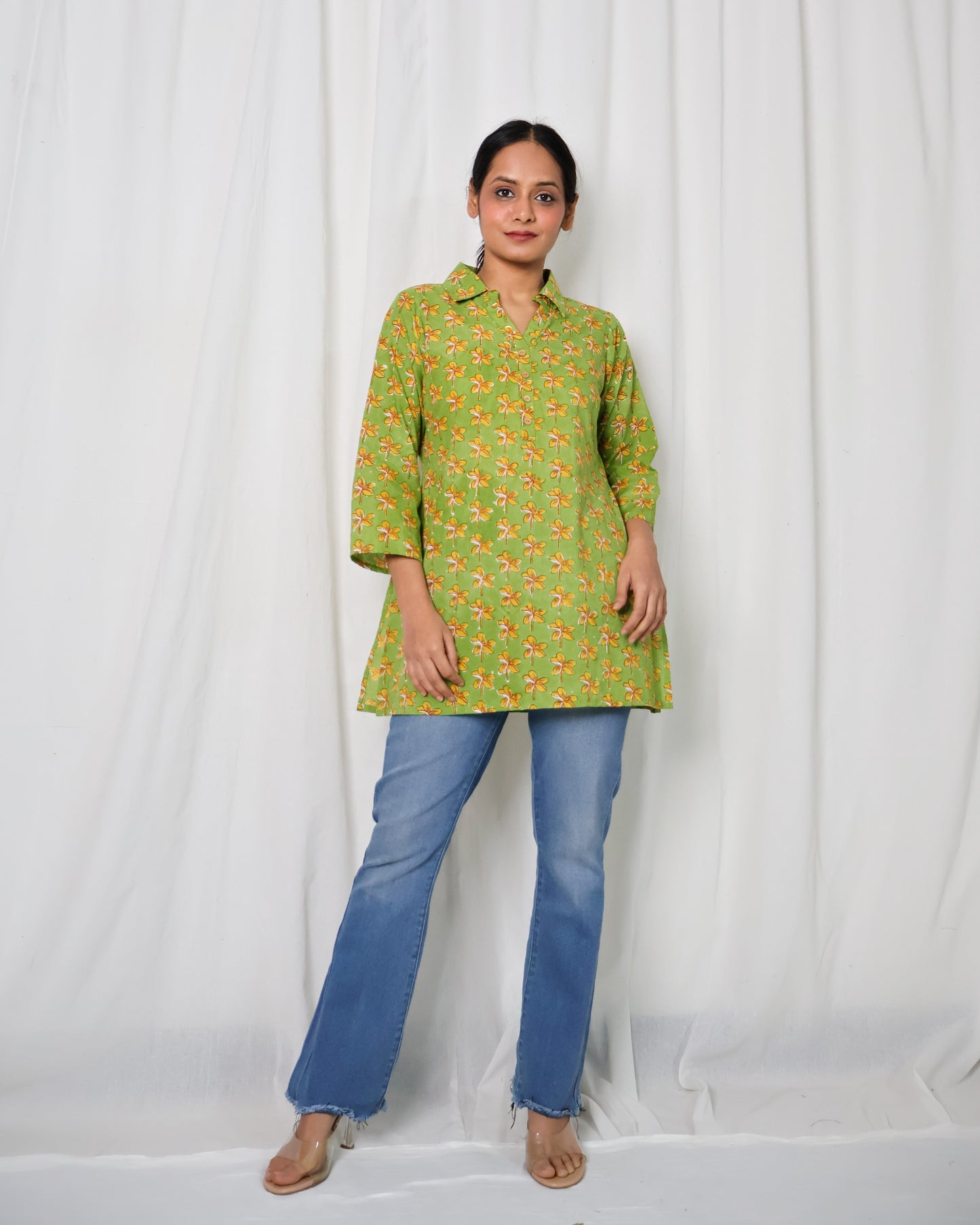 Eva Collared short Kurta