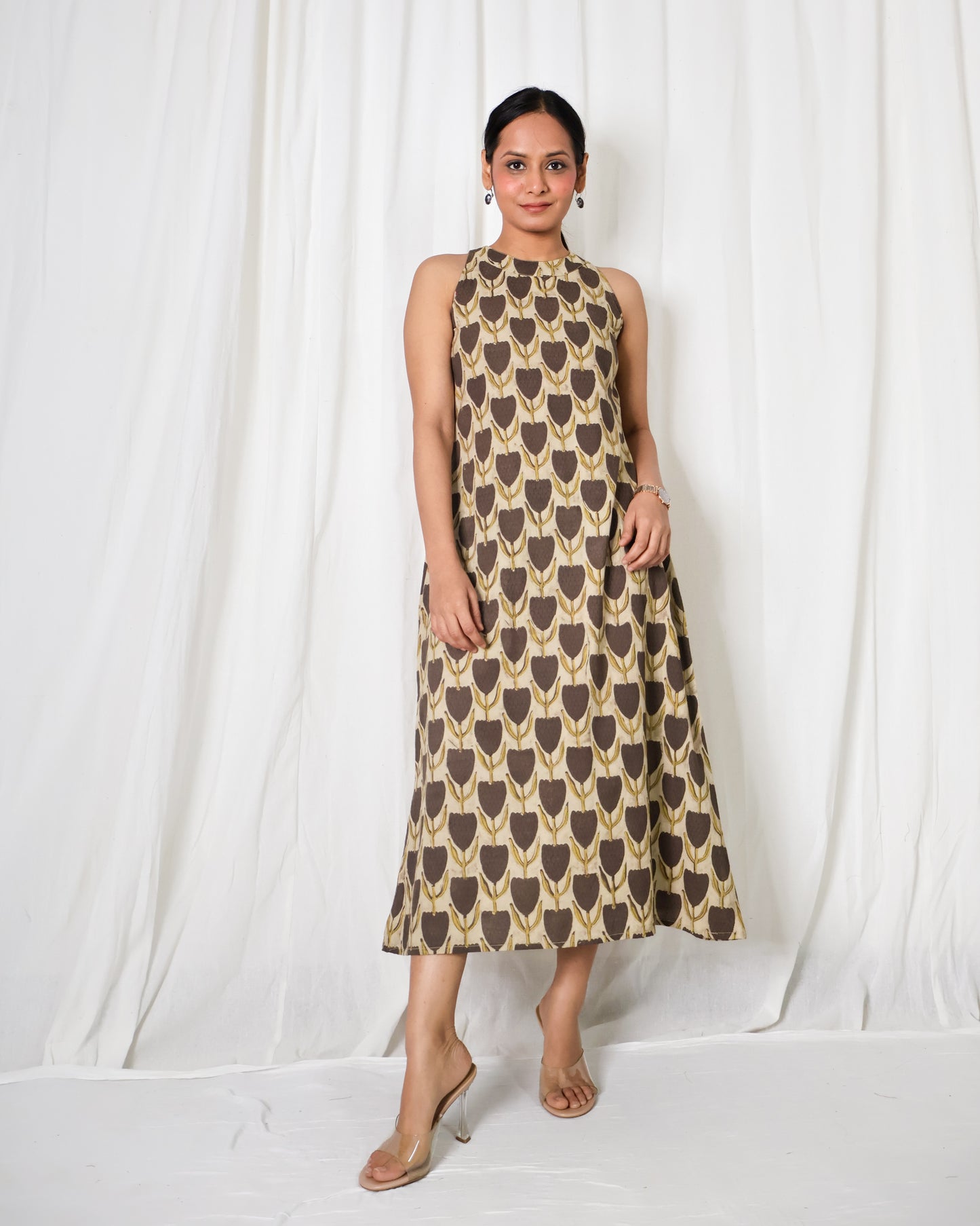 Hazel Ajrakh print Dress