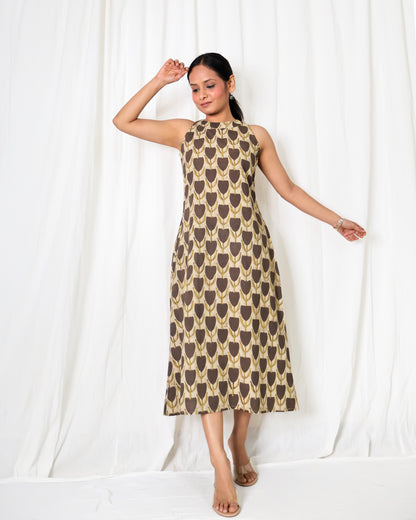 Hazel Ajrakh print Dress