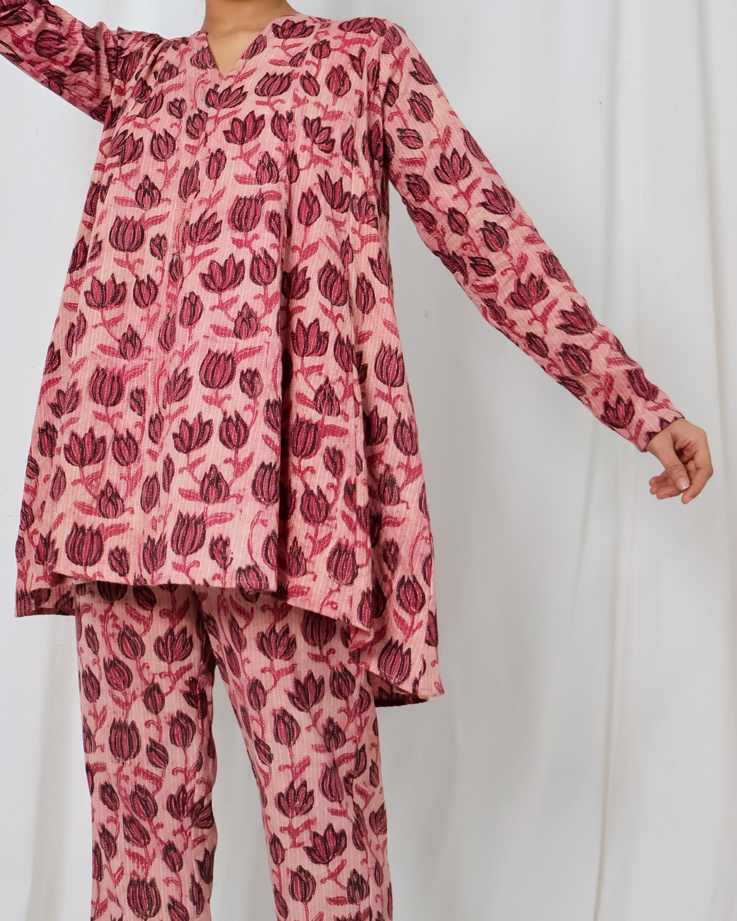 Ziva Ajrakh print Kurta Set