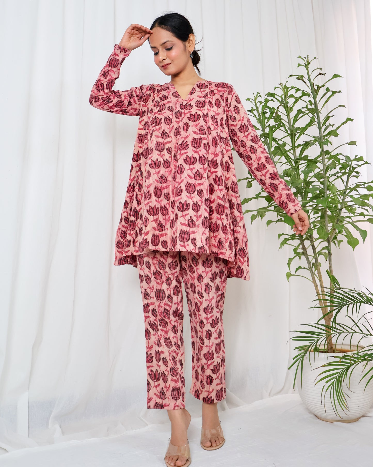 Ziva Ajrakh print Kurta Set