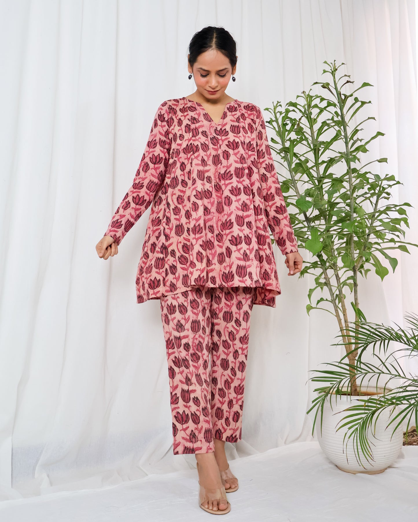 Ziva Ajrakh print Kurta Set