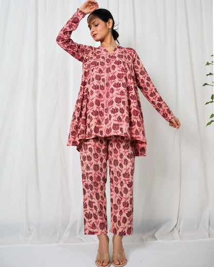 Ziva Ajrakh print Kurta Set