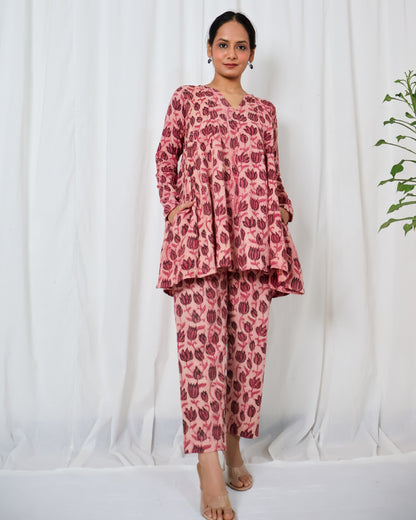 Ziva Ajrakh print Kurta Set