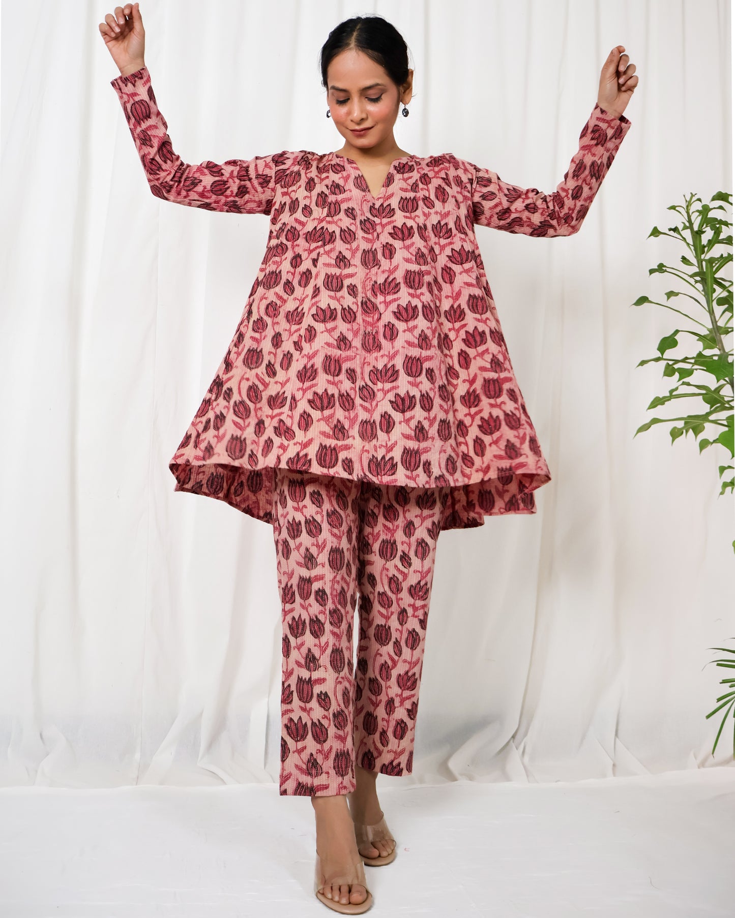 Ziva Ajrakh print Kurta Set