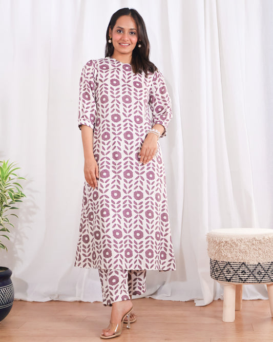 Leah A-line Kurta Set