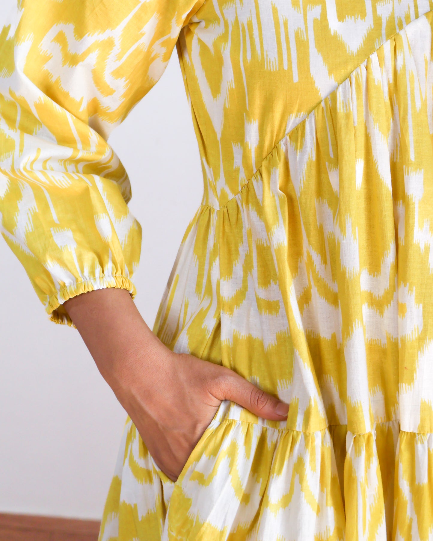 Lemonade Dream Ikat Maxi Dress