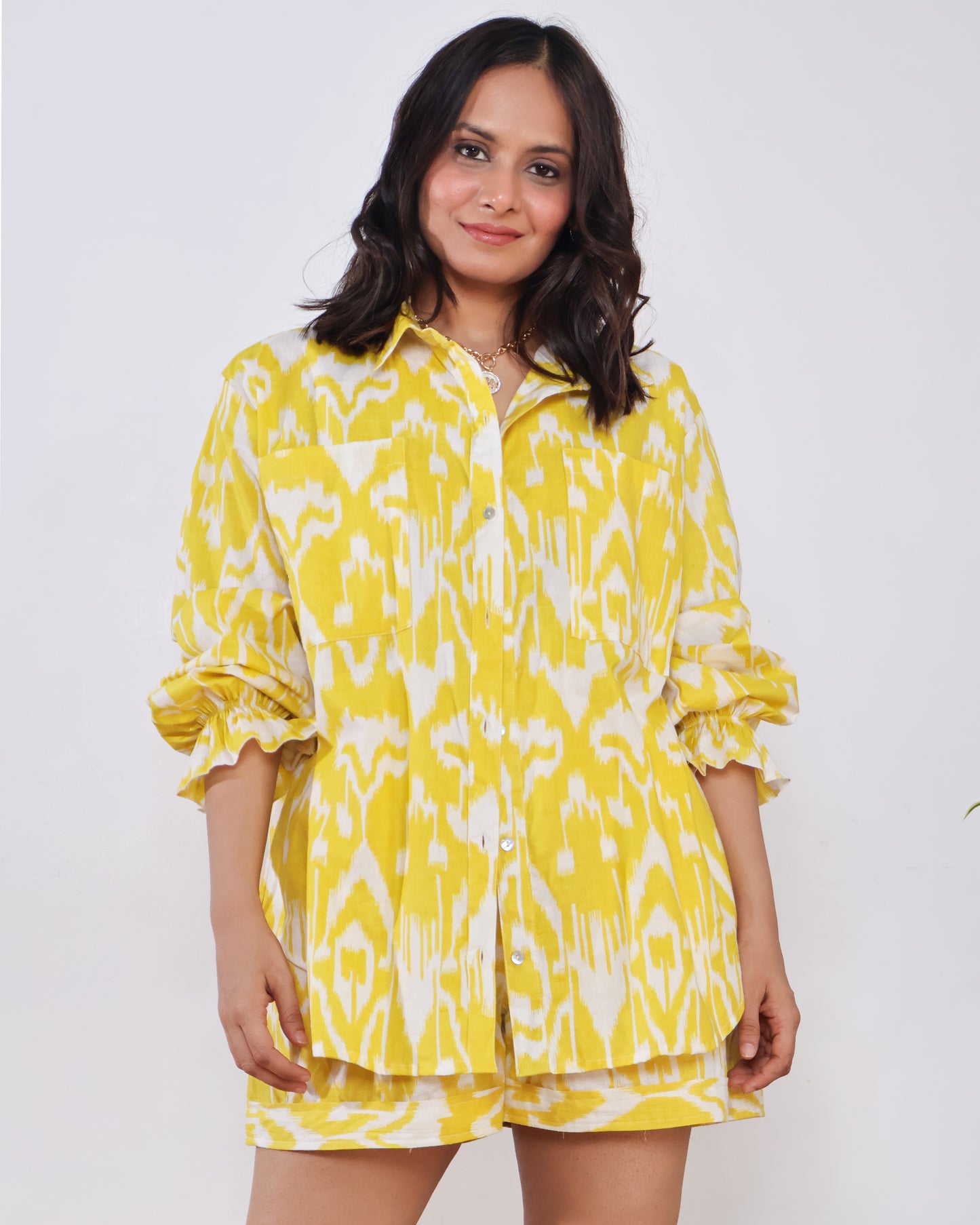 Lemonade Dream Ikat Cotton Co-ord set