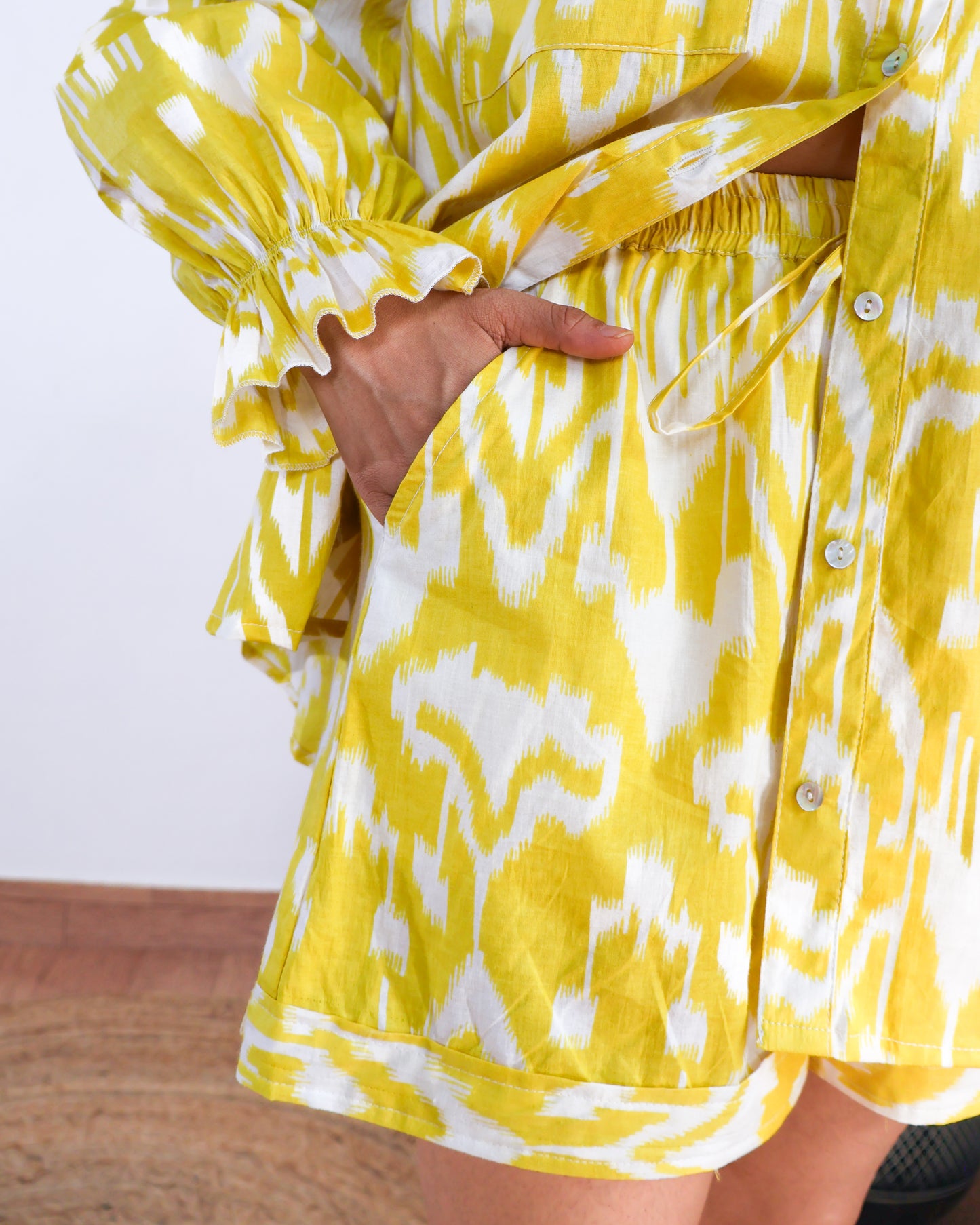 Lemonade Dream Ikat Cotton Co-ord set