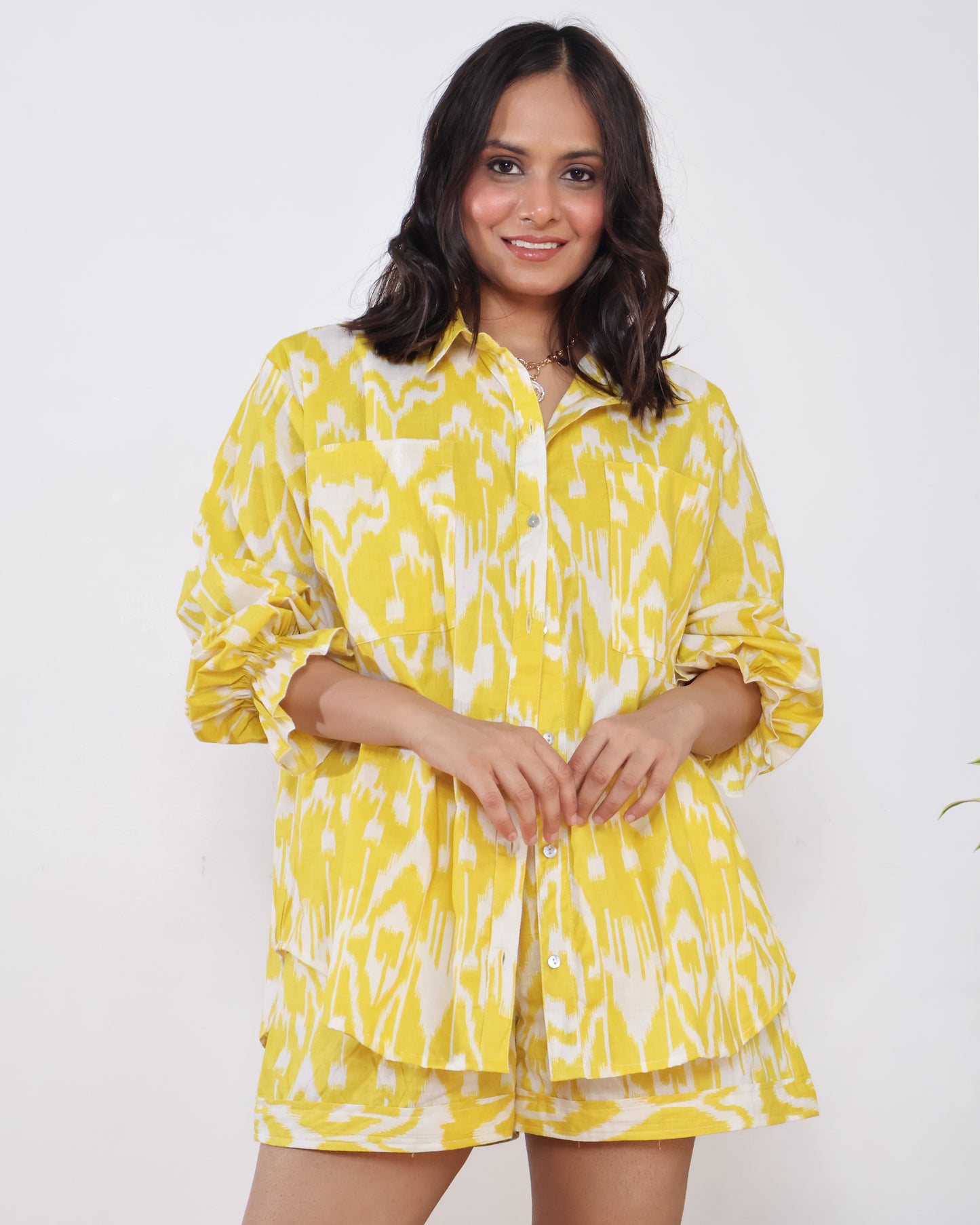 Lemonade Dream Ikat Cotton Co-ord set