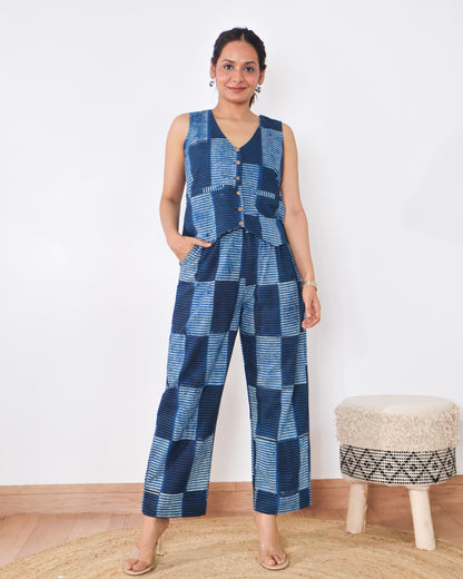 Sandra Cotton Vest Co-ord set