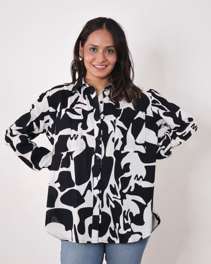 Zebra Chic Cotton Shirt