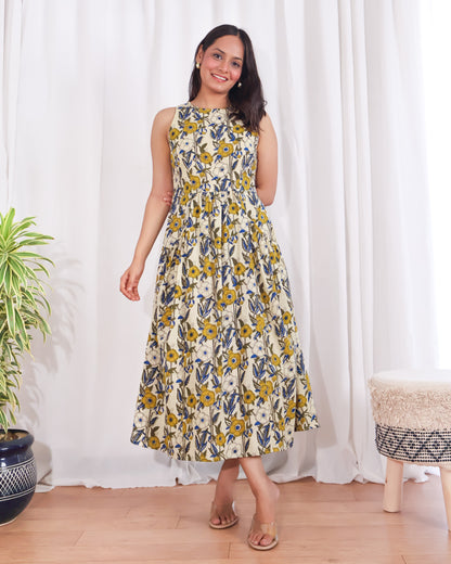 Dream Fit-and-Flare Cotton Dress