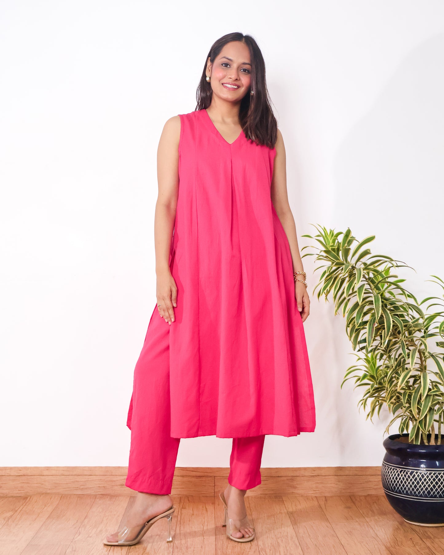 Gulabo long Cotton flex kurta set