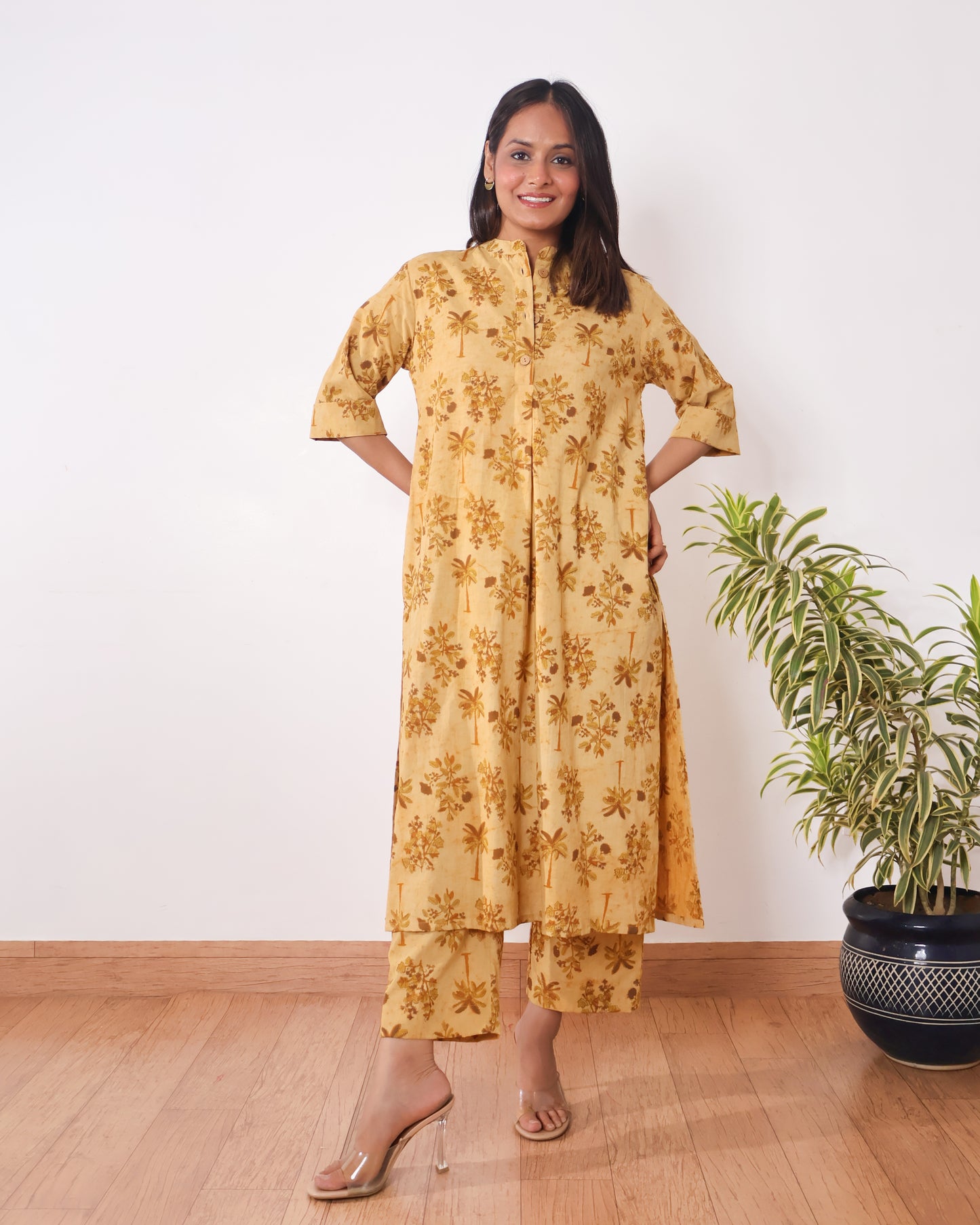 Savannah Sunburst Ajrakh Cotton Kurta Set