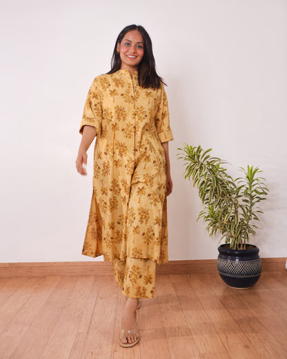 Savannah Sunburst Ajrakh Cotton Kurta Set