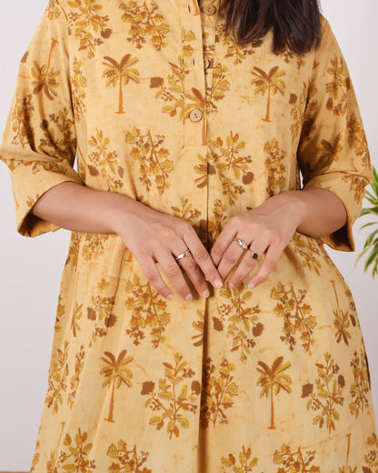 Savannah Sunburst Ajrakh Cotton Kurta Set