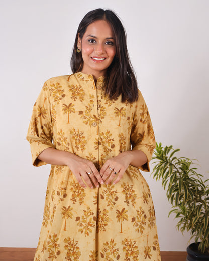 Savannah Sunburst Ajrakh Cotton Kurta Set