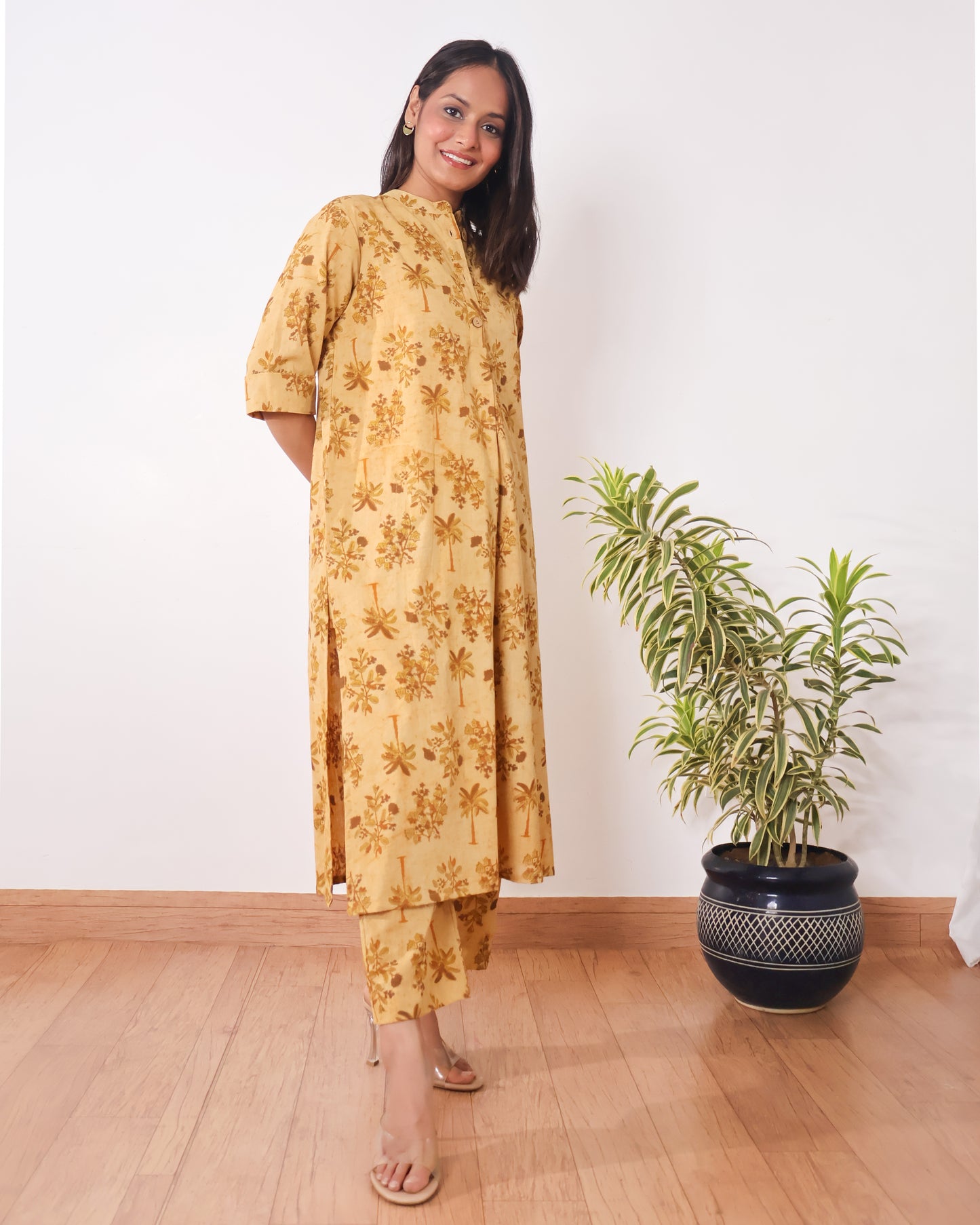 Savannah Sunburst Ajrakh Cotton Kurta Set